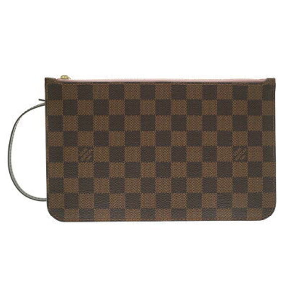 Louis Vuitton Neverfull GM Pouch Damier Canvas Brown Accessories UnID - Picture 1 of 6